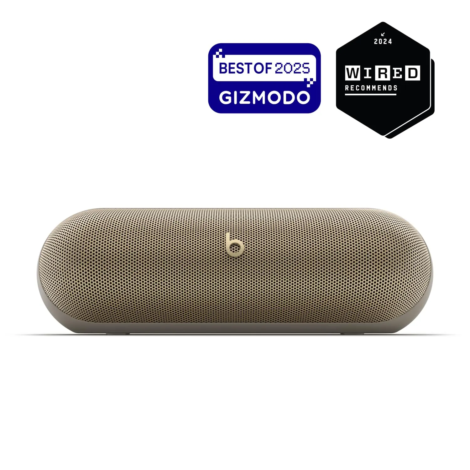 Beats Pill - Portable Bluetooth Speaker- Up to 24H Battery Life, Water Resistant, Bluetooth, Apple & Android Compatible, Seriously Loud Sound for Home, Outdoor and Travel- Champagne Gold