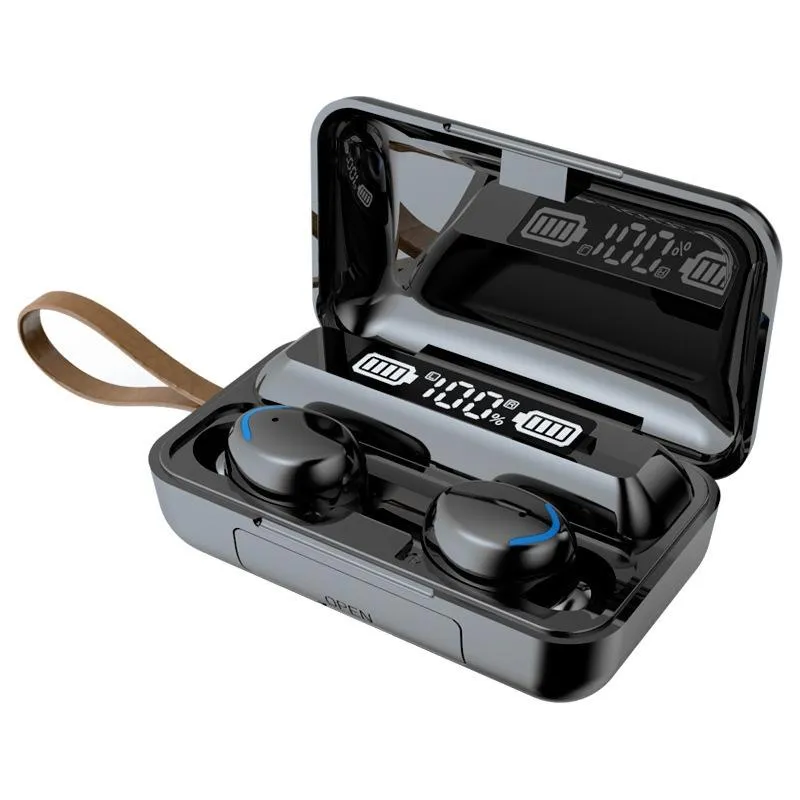 Bluetooth Earphone with Noise Reduction & Led Display Hand Strap