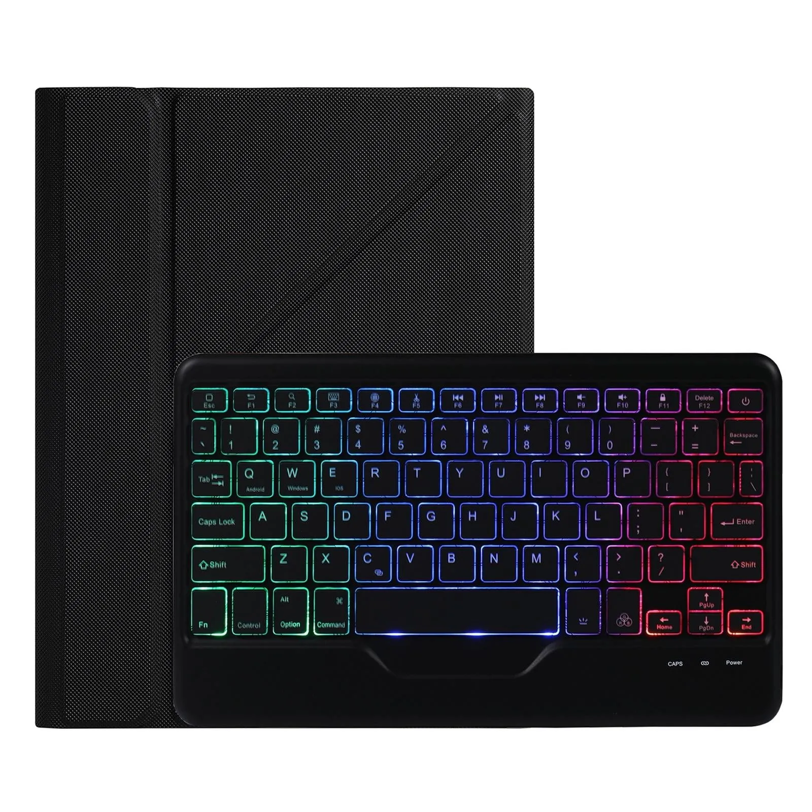 Bluetooth Keyboard Leather Case For Ipad 9.7 - Triangle Holder & Pen Slot