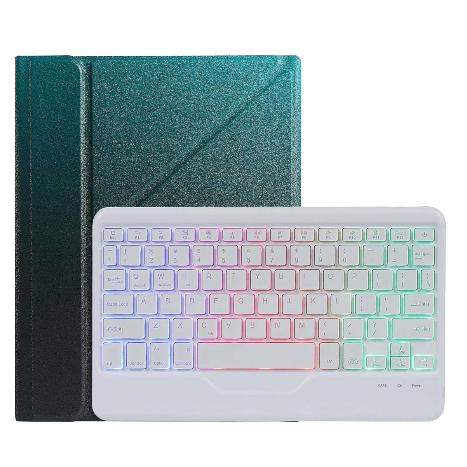 Bluetooth Keyboard Leather Case For Ipad 9.7 - Triangle Holder & Pen Slot