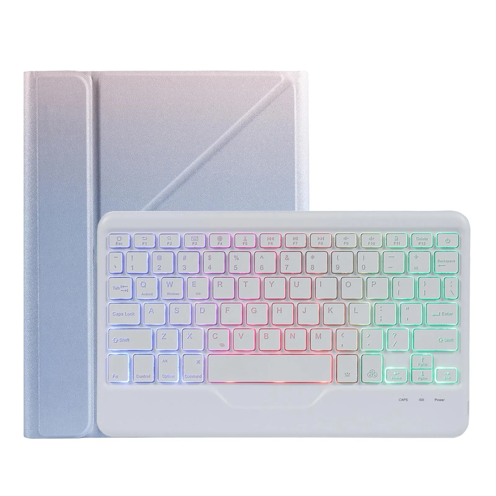Bluetooth Keyboard Leather Case For Ipad 9.7 - Triangle Holder & Pen Slot