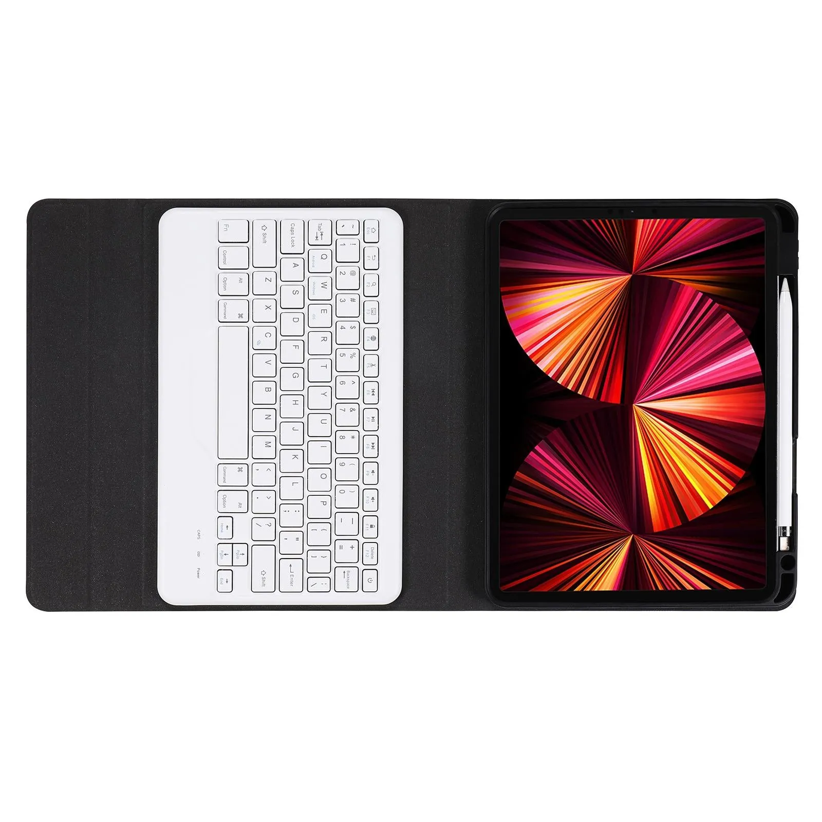 Bluetooth Keyboard Leather Case For Ipad Pro 11 With Triangle Holder & Pen Slot - Fits 2021 / 2020 / 2018 & Air 4 10.9 - Splittable