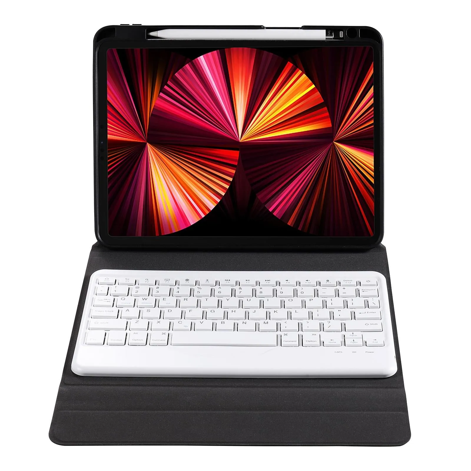 Bluetooth Keyboard Leather Case For Ipad Pro 11 With Triangle Holder & Pen Slot - Fits 2021 / 2020 / 2018 & Air 4 10.9 - Splittable