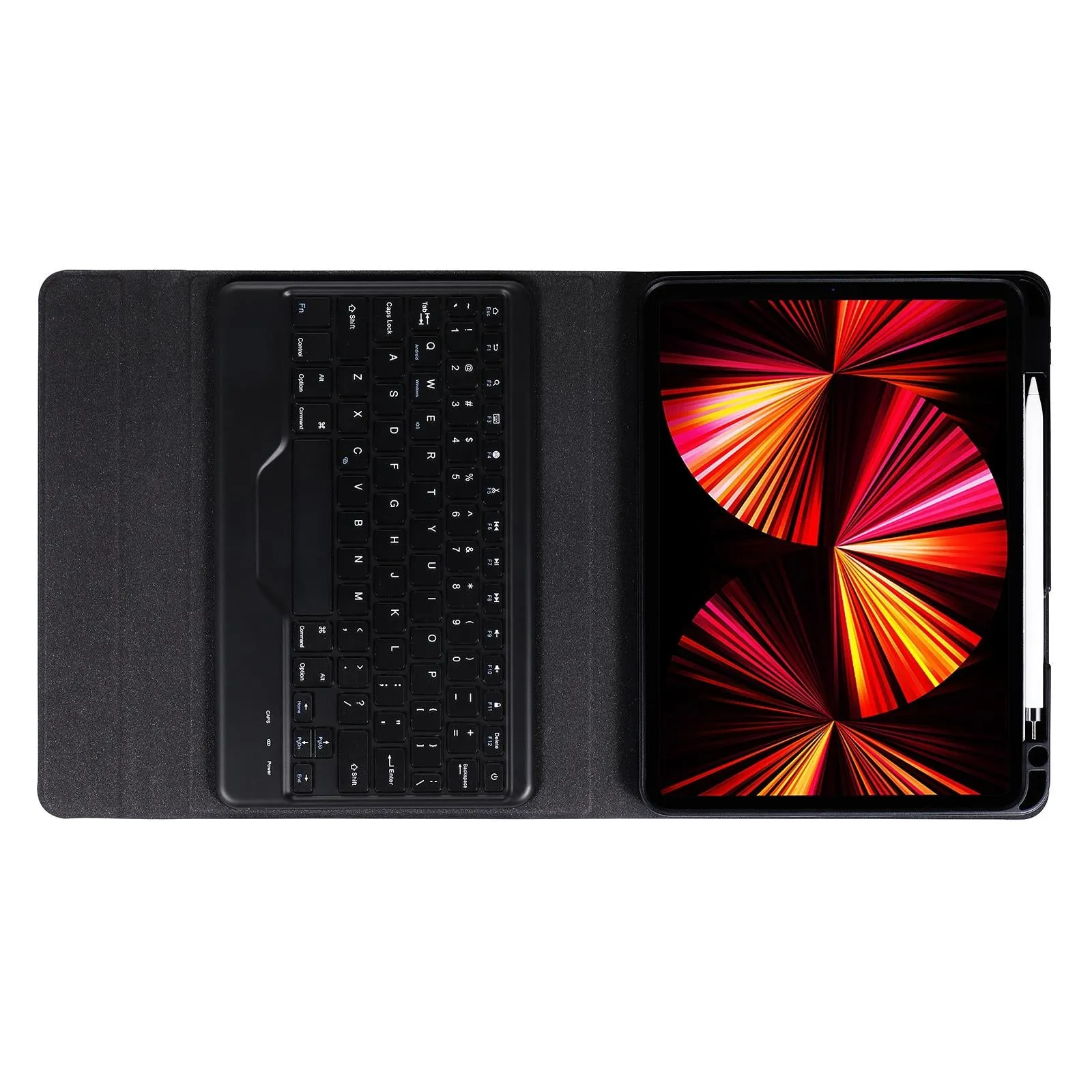 Bluetooth Keyboard Leather Case For Ipad Pro 11 With Triangle Holder & Pen Slot - Fits 2021 / 2020 / 2018 & Air 4 10.9 - Splittable