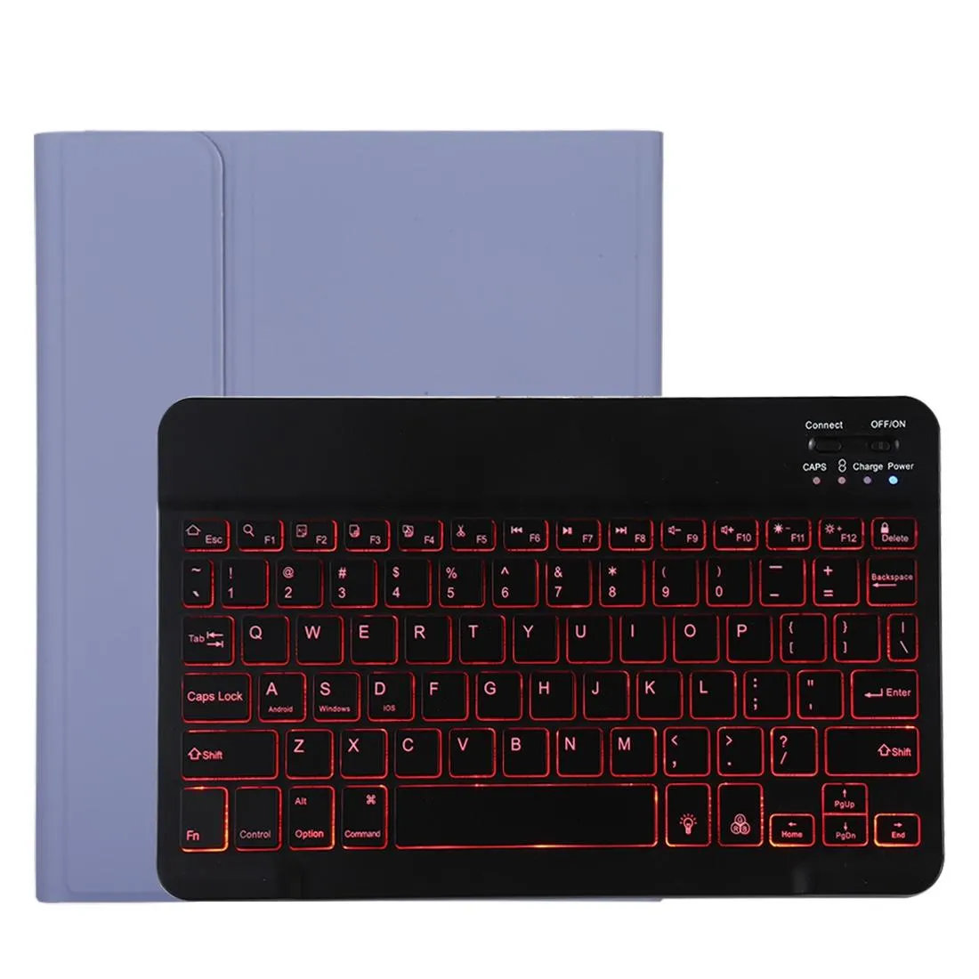 Bluetooth Tablet Case For Ipad Pro 11 With Detachable Microfiber Leather Backlight Pen Slot & Holder