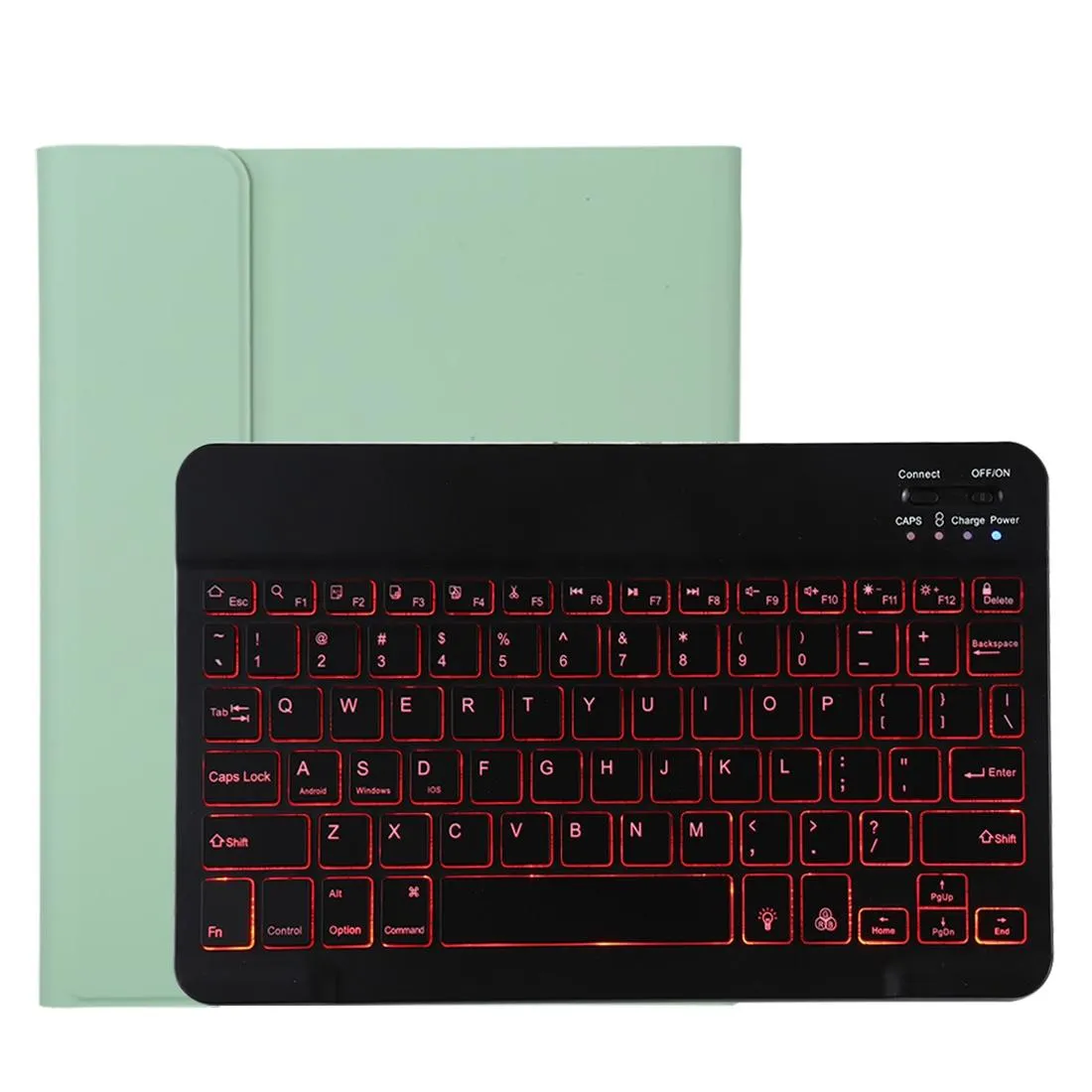 Bluetooth Tablet Case For Ipad Pro 11 With Detachable Microfiber Leather Backlight Pen Slot & Holder