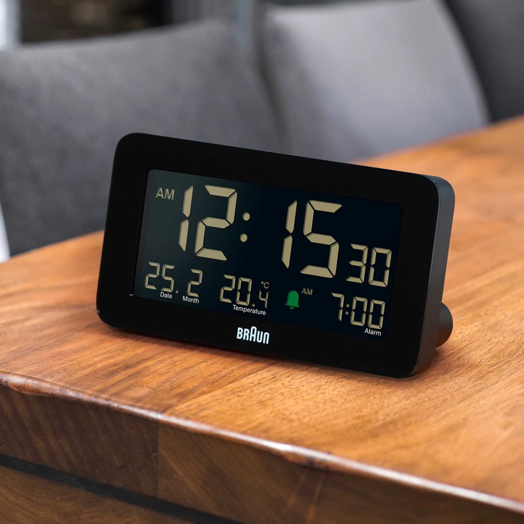 Braun BC10 Alarm Clock, Black