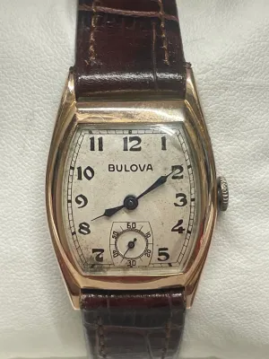 Bulova Vintage 1930s 14K Rolled Gold Plate Watch, Historic Gif - $8K APR w/ COA!