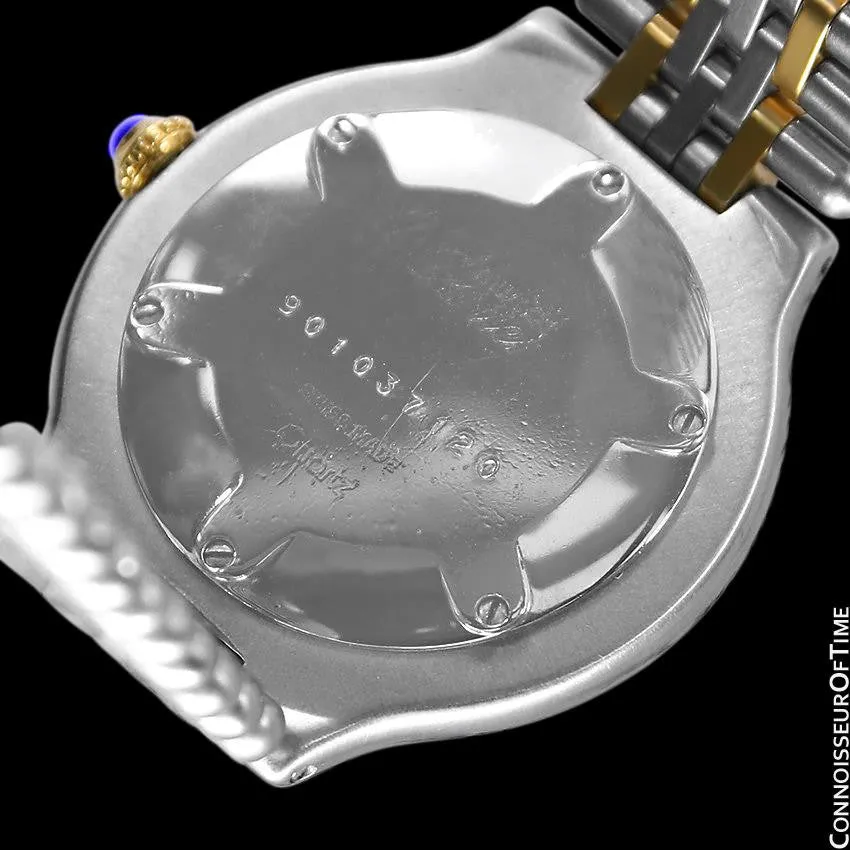 Cartier Must De 21C Mens Midsize Unisex Watch - Stainless Steel & 18K Gold