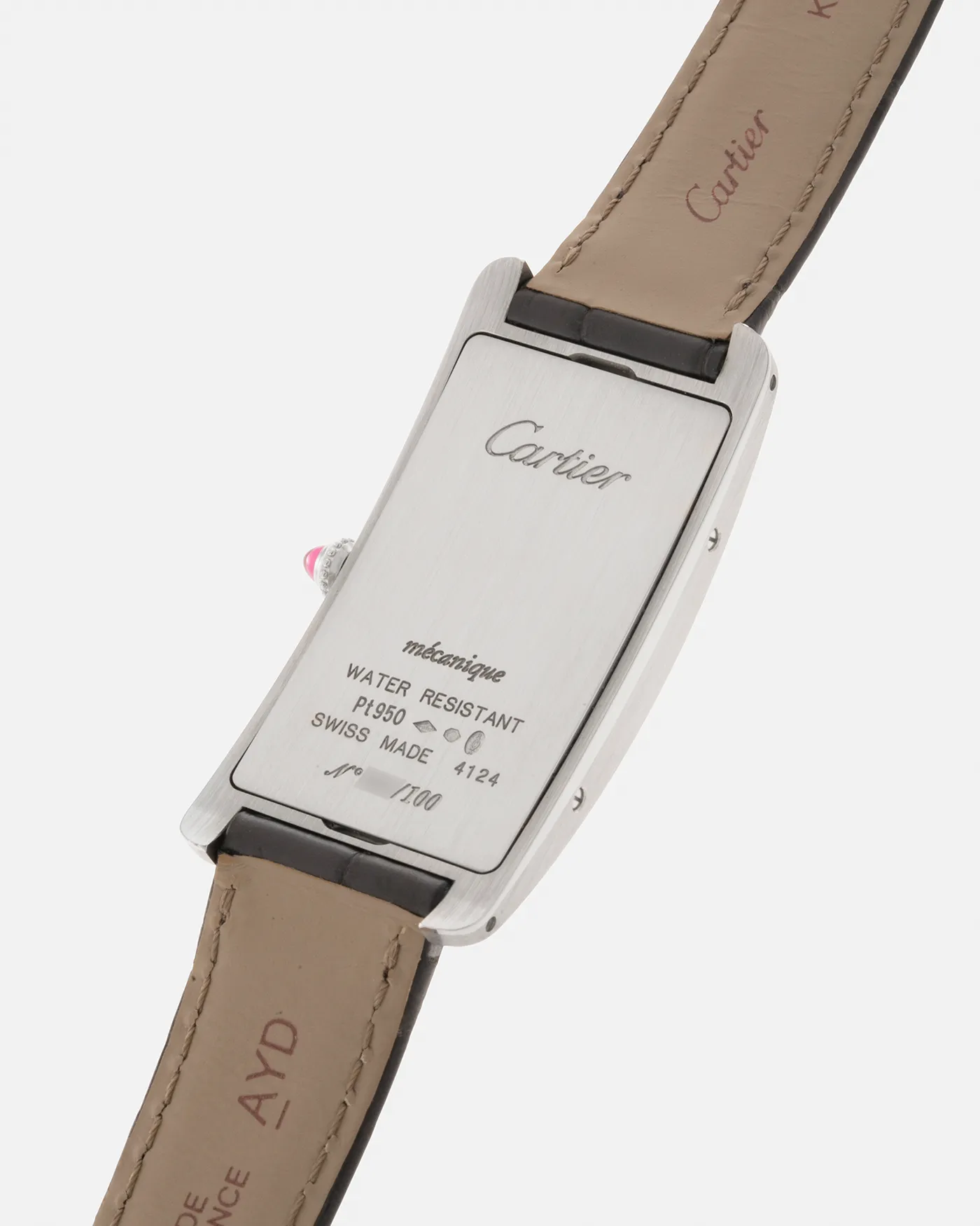 Cartier Prive Tank Cintree Platinum