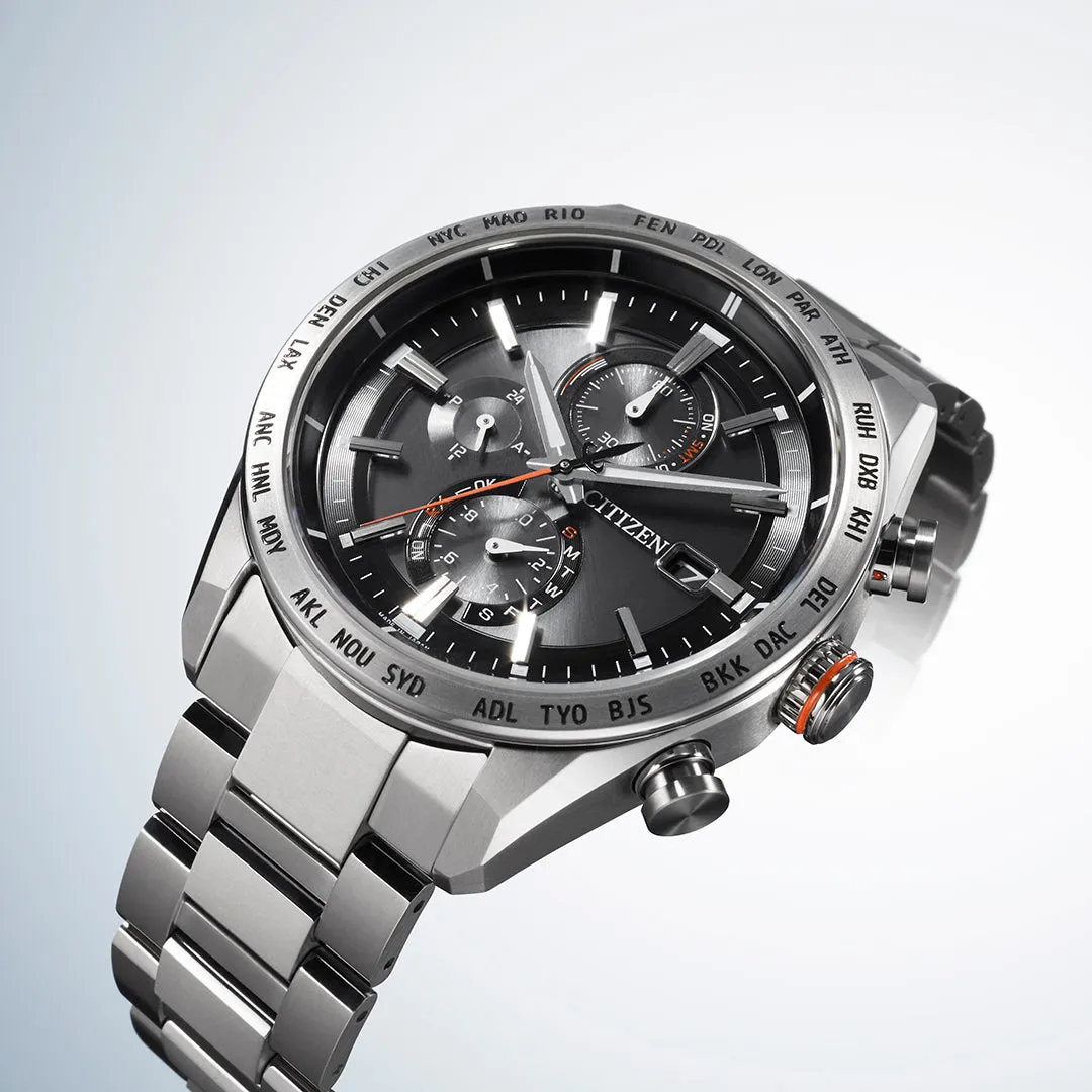 Citizen Attesa Radio Controlled Eco-Drive Titanium Watch AT8181-63E