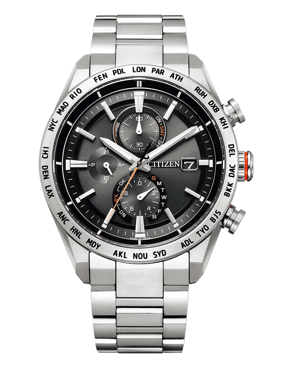 Citizen Attesa Radio Controlled Eco-Drive Titanium Watch AT8181-63E