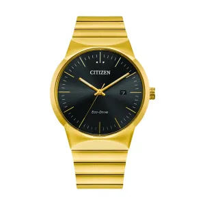 Citizen Watch with 40MM Black Round Dial and Stainless Steel Bracelet. BM7582-56E