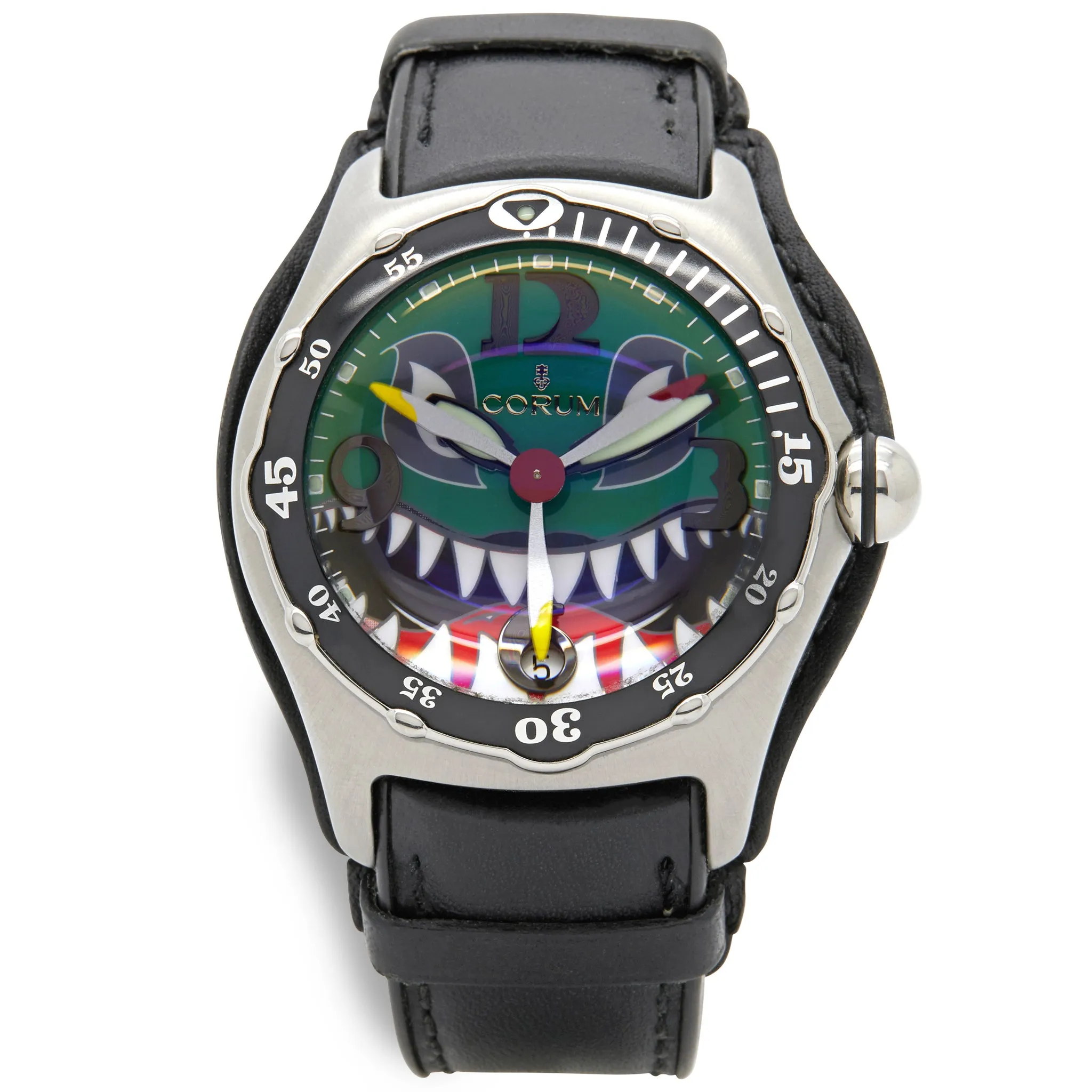 Corum Bubble Dive 082.180.20 Green, Black & Red Dial Automatic Men's Watch