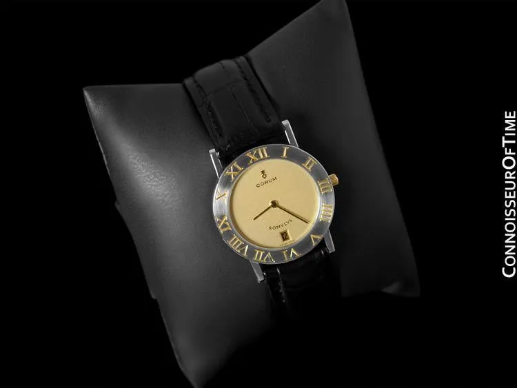 Corum Romvlvs Romulus Mens Dress Watch - Stainless Steel and 18K Gold
