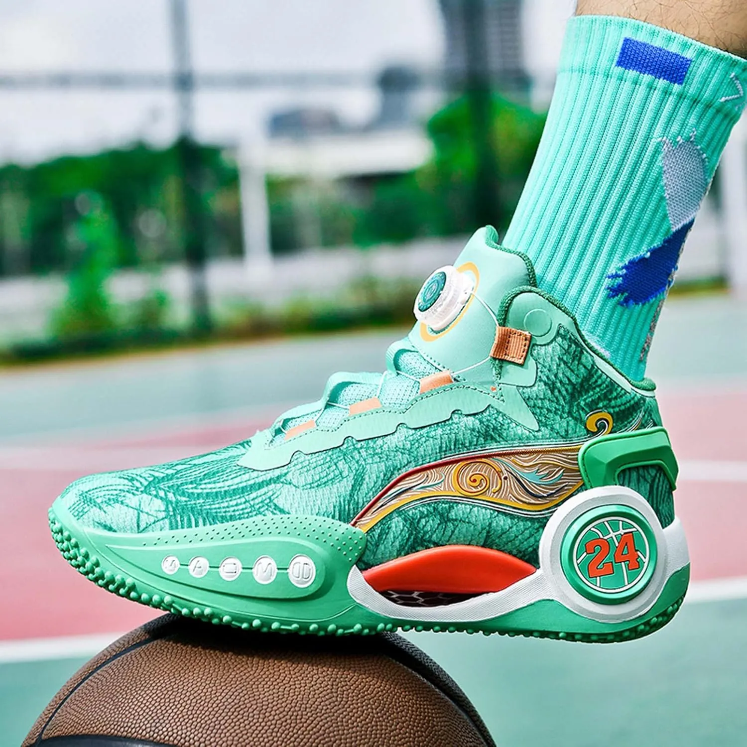 Couple Models Street Fashion Personality Trend Sports Shoes Youth Breathable Cushioning Laceless Basketball Shoes