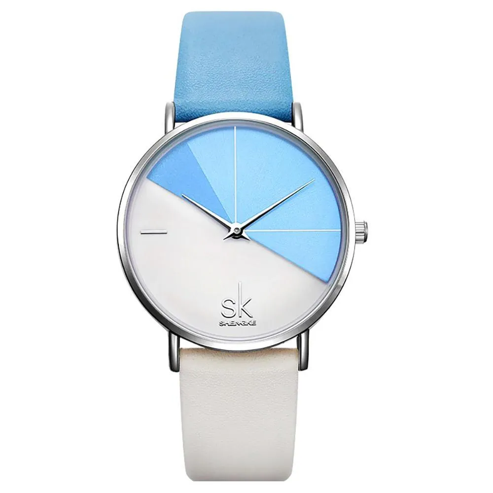 Creative Minimalist Two-Tone Quartz Watch