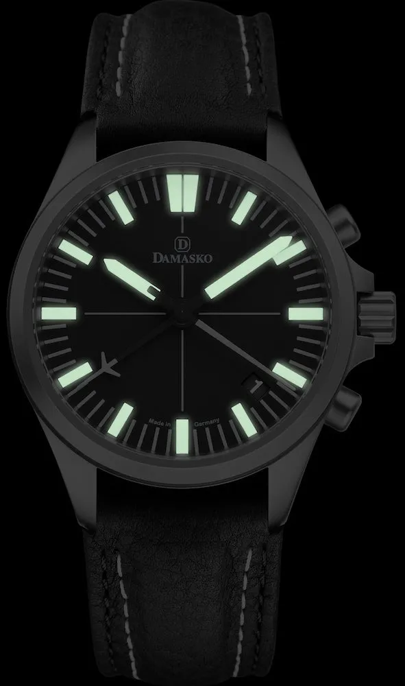 DAM Watch DC72 Leather With Double Stitch Pin BKle