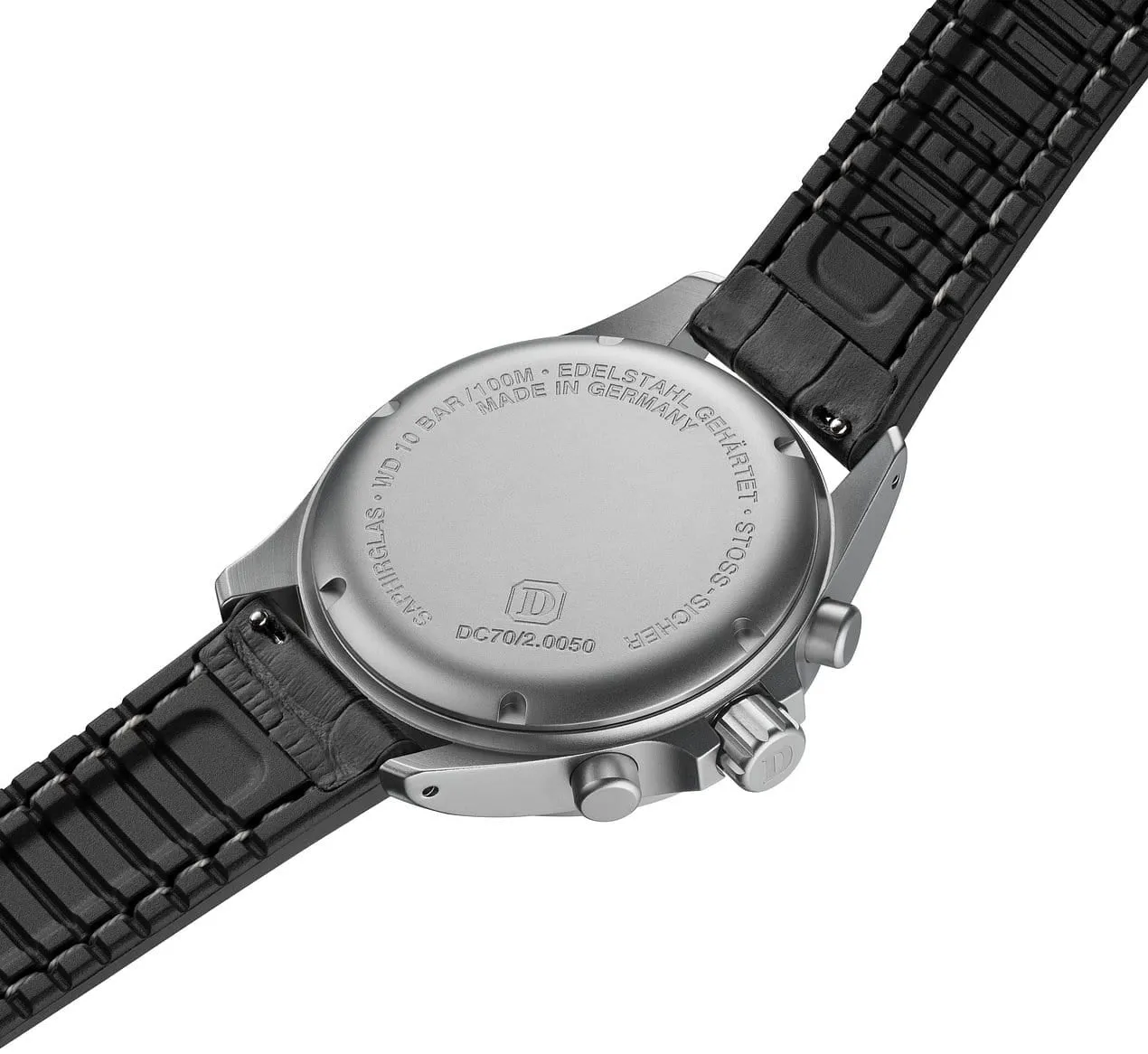 Damasko Watch DC70/2 Leather With Black White Stitch Pin Buckle