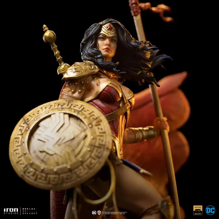 DC Comics Wonder Woman Unleashed 1/10 Deluxe Art Scale Limited Edition Statue BY IRON STUDIOS - BRAND DC COMICS