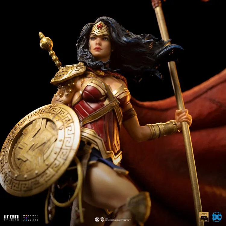 DC Comics Wonder Woman Unleashed 1/10 Deluxe Art Scale Limited Edition Statue BY IRON STUDIOS - BRAND DC COMICS