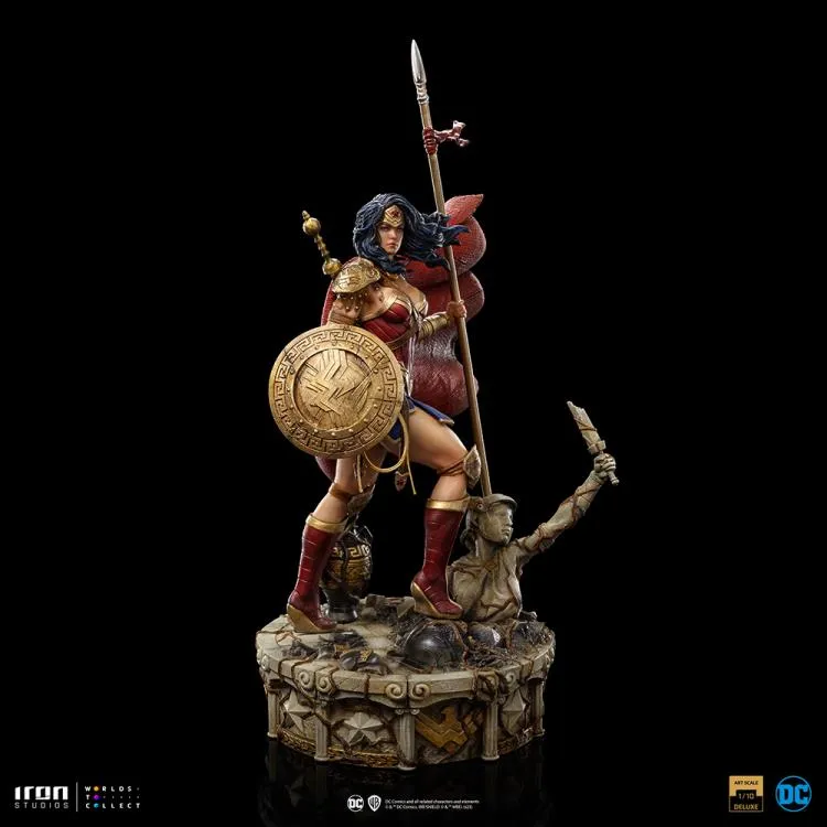 DC Comics Wonder Woman Unleashed 1/10 Deluxe Art Scale Limited Edition Statue BY IRON STUDIOS - BRAND DC COMICS