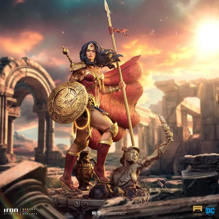 DC Comics Wonder Woman Unleashed 1/10 Deluxe Art Scale Limited Edition Statue BY IRON STUDIOS - BRAND DC COMICS