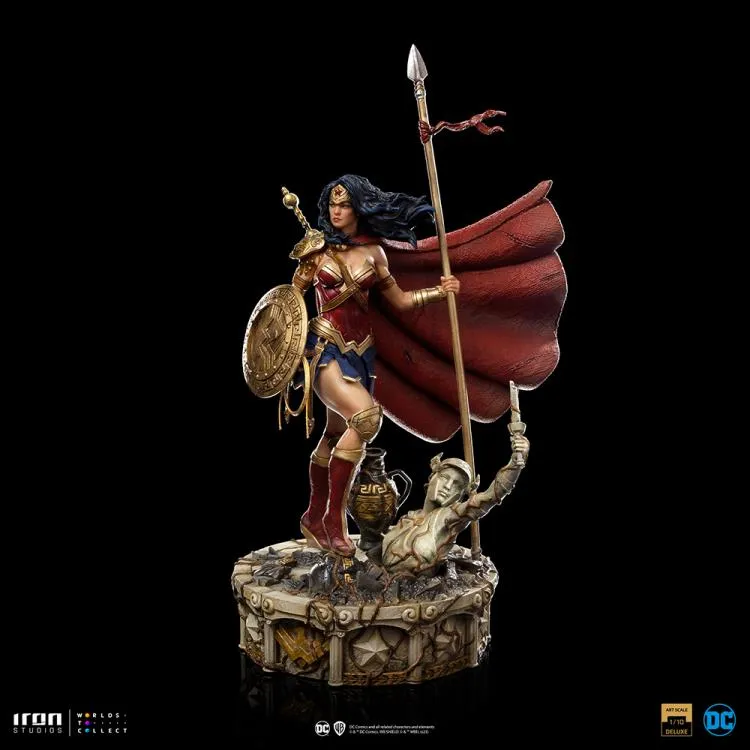 DC Comics Wonder Woman Unleashed 1/10 Deluxe Art Scale Limited Edition Statue BY IRON STUDIOS - BRAND DC COMICS