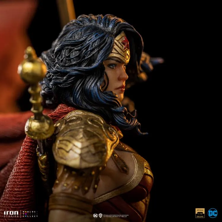 DC Comics Wonder Woman Unleashed 1/10 Deluxe Art Scale Limited Edition Statue BY IRON STUDIOS - BRAND DC COMICS