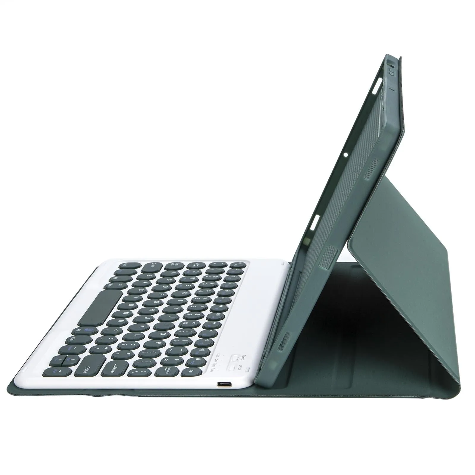 Detachable Bluetooth Keyboard Leather Case For Ipad Air 4 / 5 - Candy Colour Skin Texture - 10.9 Inch