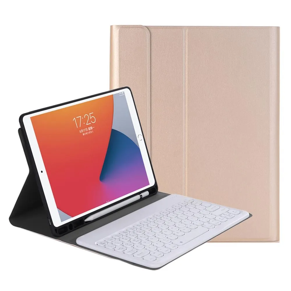 Detachable Bluetooth Keyboard Leather Case For Ipad Air 4 / Pro 11 With Pen Slot & Stand