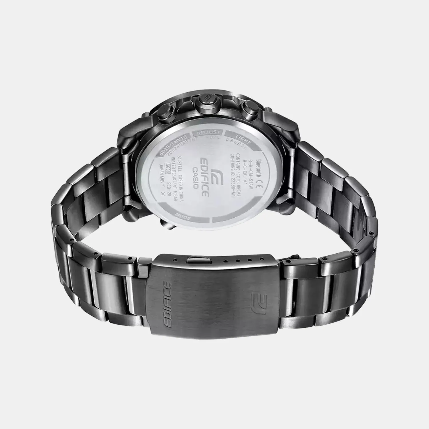 Edifice Men's Analog-Digital Stainless Steel Watch EX526 - ECB-20DC-1ADF