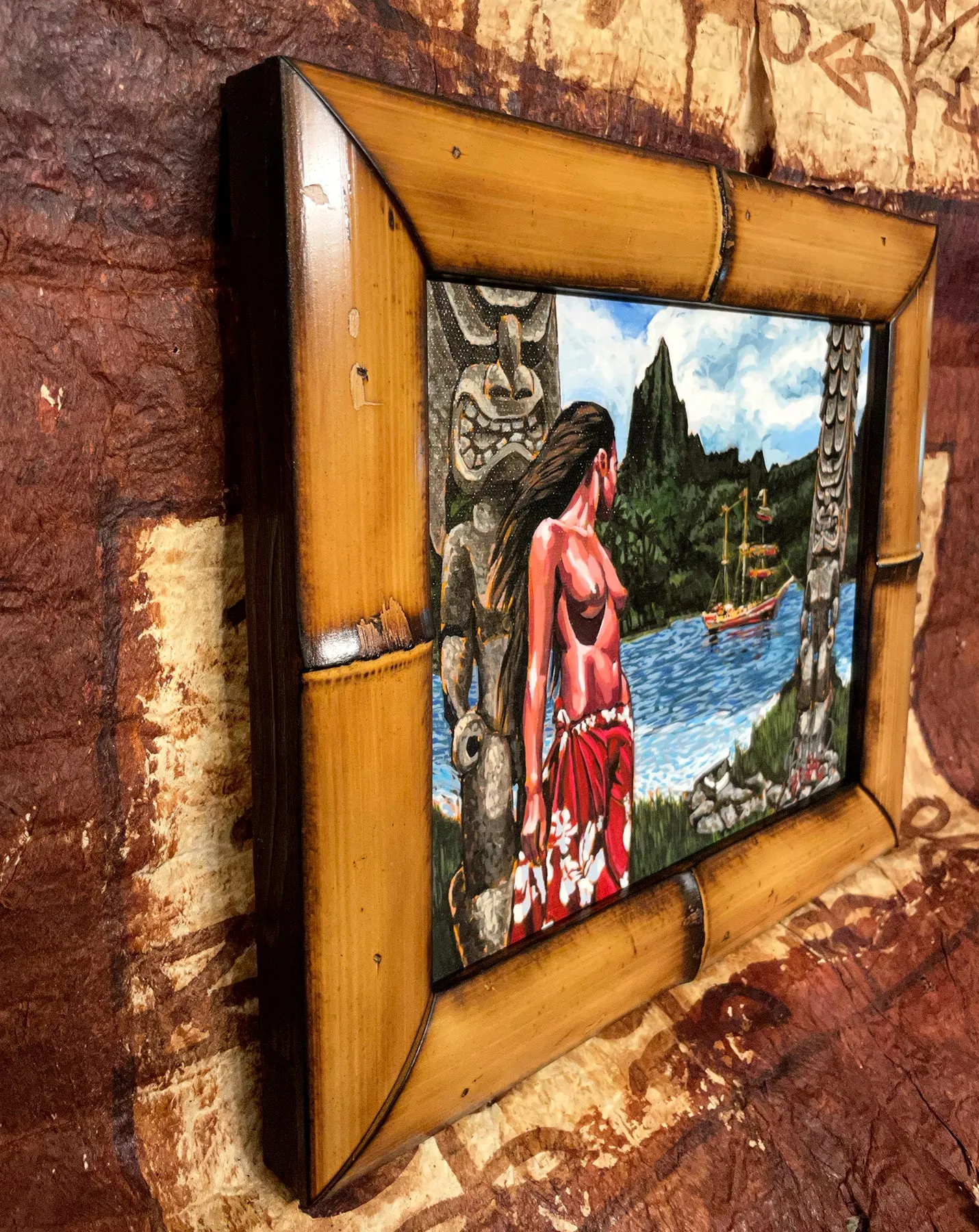 Forbidden Island Framed Canvas Art Print