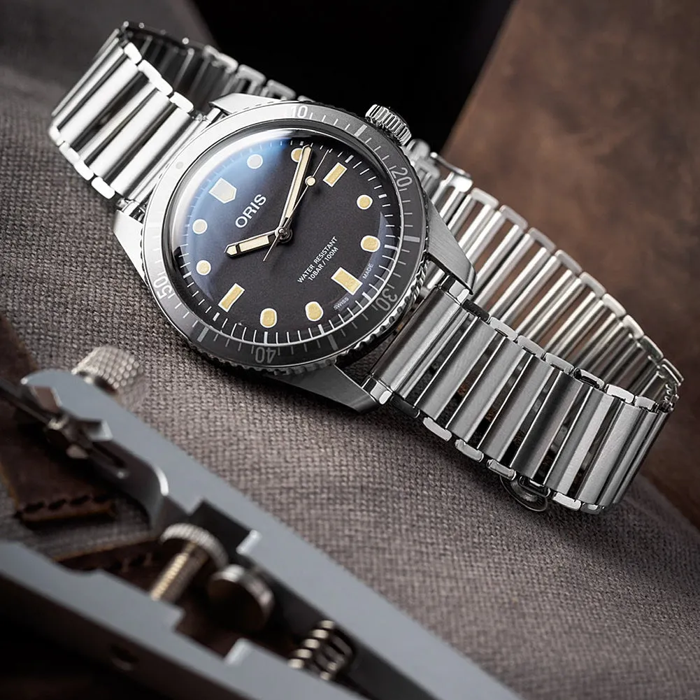 Forstner Klip Stainless Steel Ladder Watch Bracelet