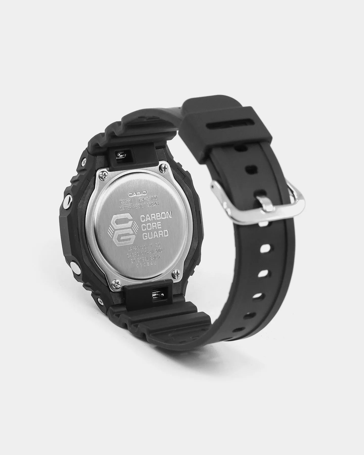 G Shock GA2100-1A4 Black/Neon Orange