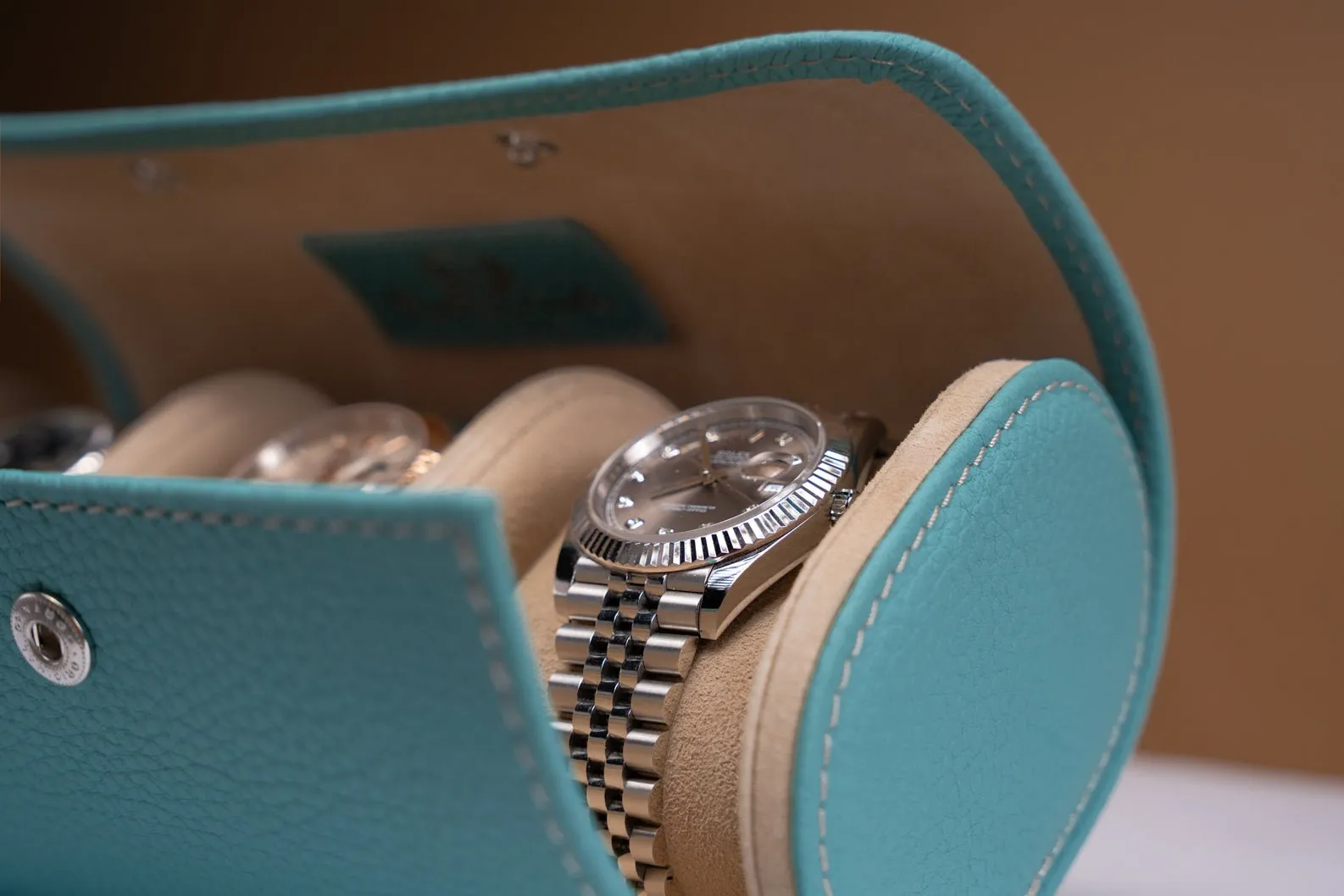 Galata - Togo Tiffany Blue Watch Roll
