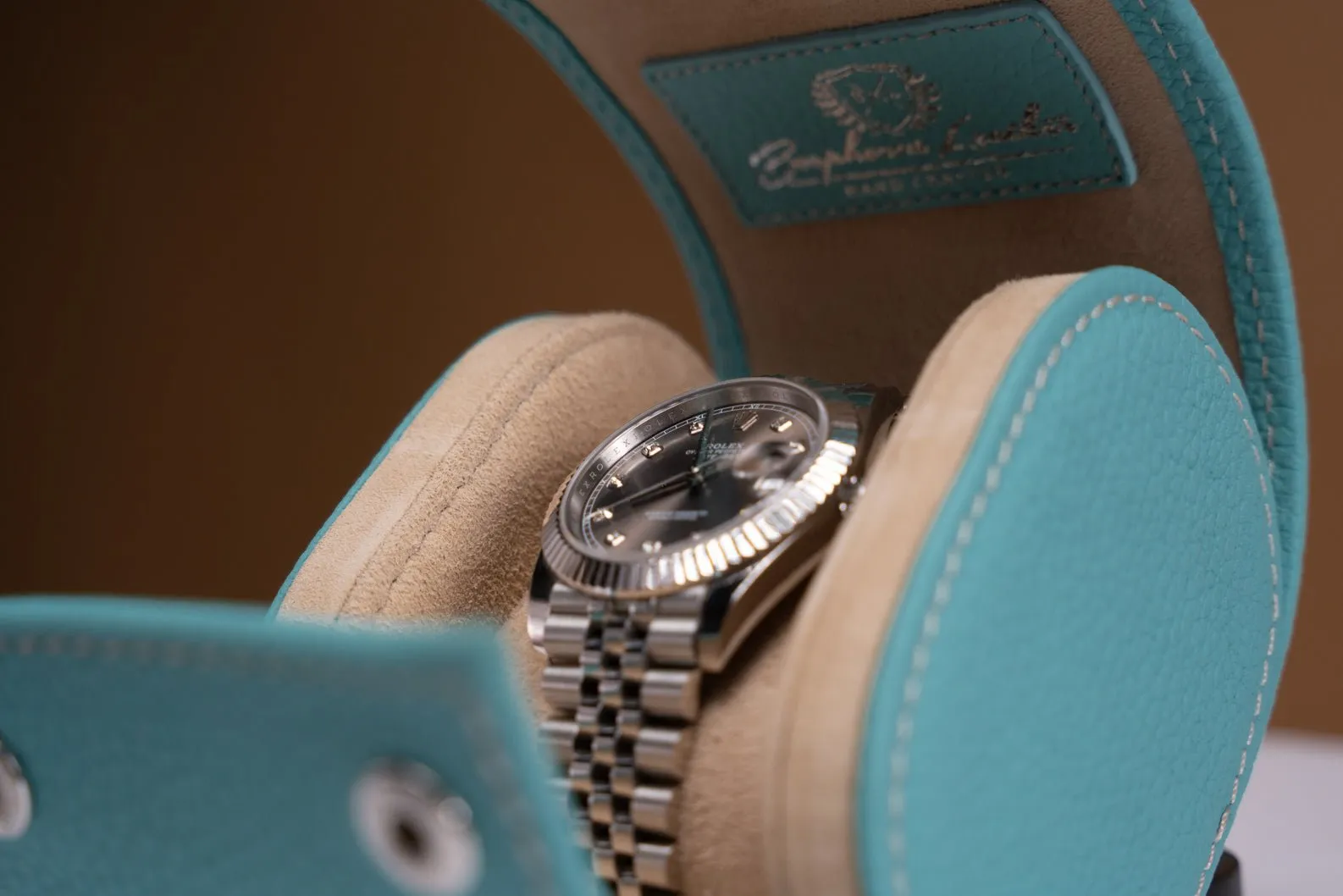 Galata - Togo Tiffany Blue Watch Roll