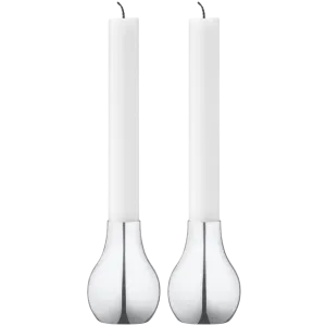 Georg Jensen Cafu Set of Two Medium Candle Holders