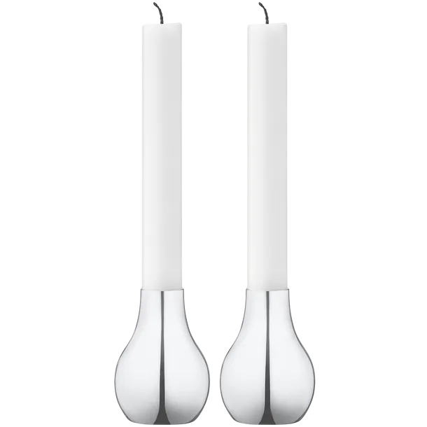 Georg Jensen Cafu Set of Two Medium Candle Holders