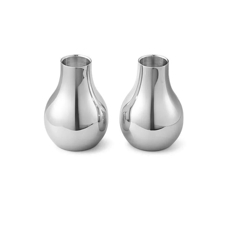 Georg Jensen Cafu Set of Two Medium Candle Holders