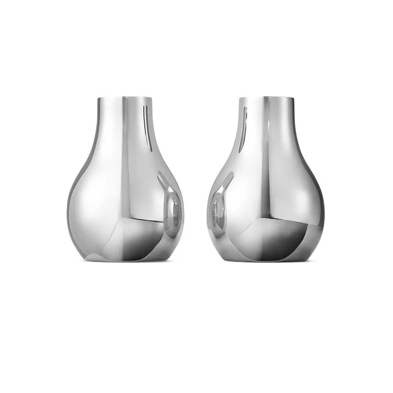 Georg Jensen Cafu Set of Two Medium Candle Holders