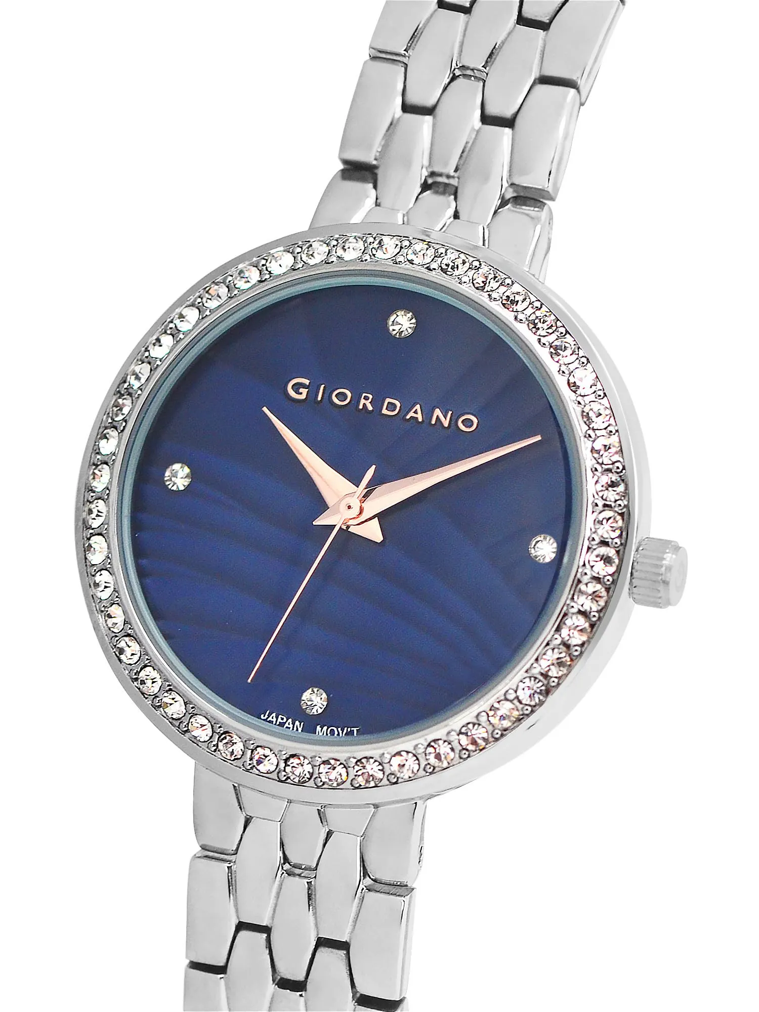 Giordano Analog Stylish Watch for Women Water Resistant Fashion Watch Round Shape with 3 Hand Mechanism Wrist Watch to Compliment Your Look/Ideal Gift for Female - GZ-60079-11