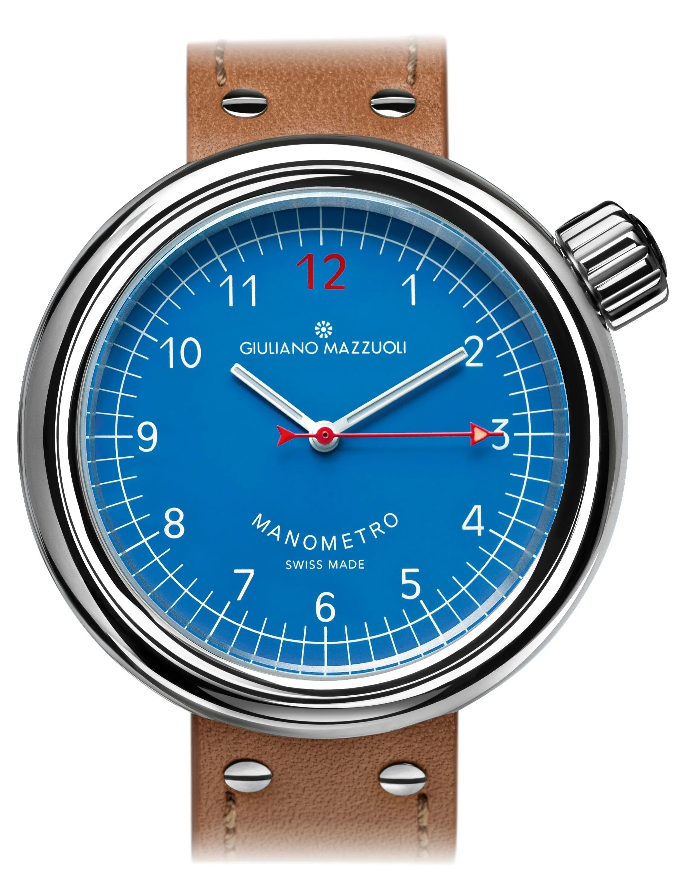 Giuliano Mazzuoli Manometro Polished Blue