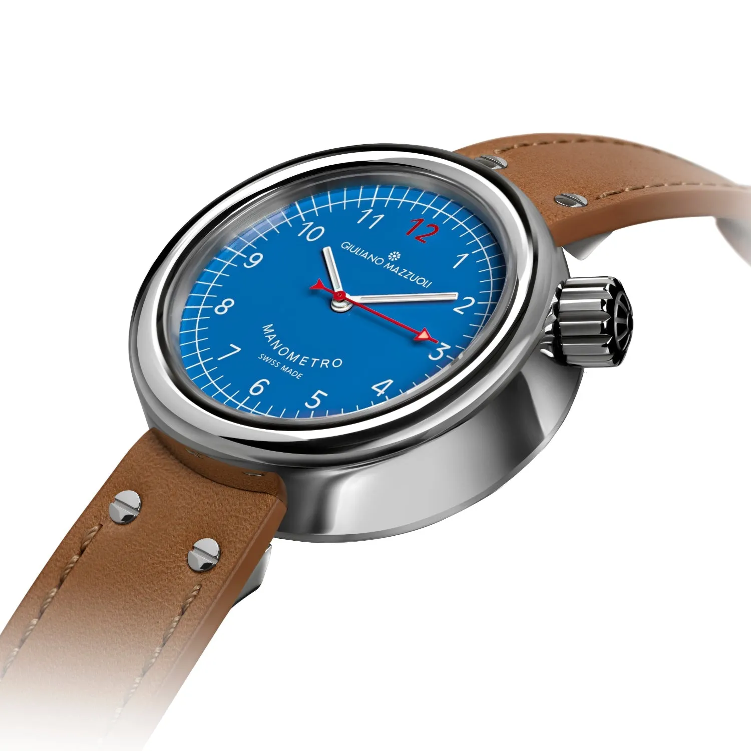 Giuliano Mazzuoli Manometro Polished Blue