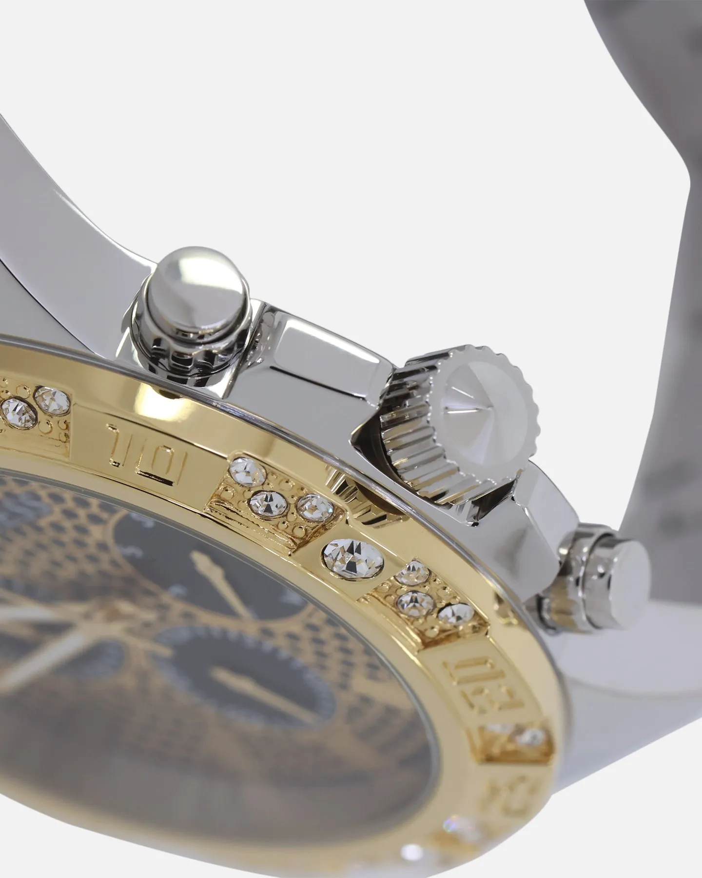 Guess Mainline Women's Majesty Crystal '40th Anniversary' Watch Gold