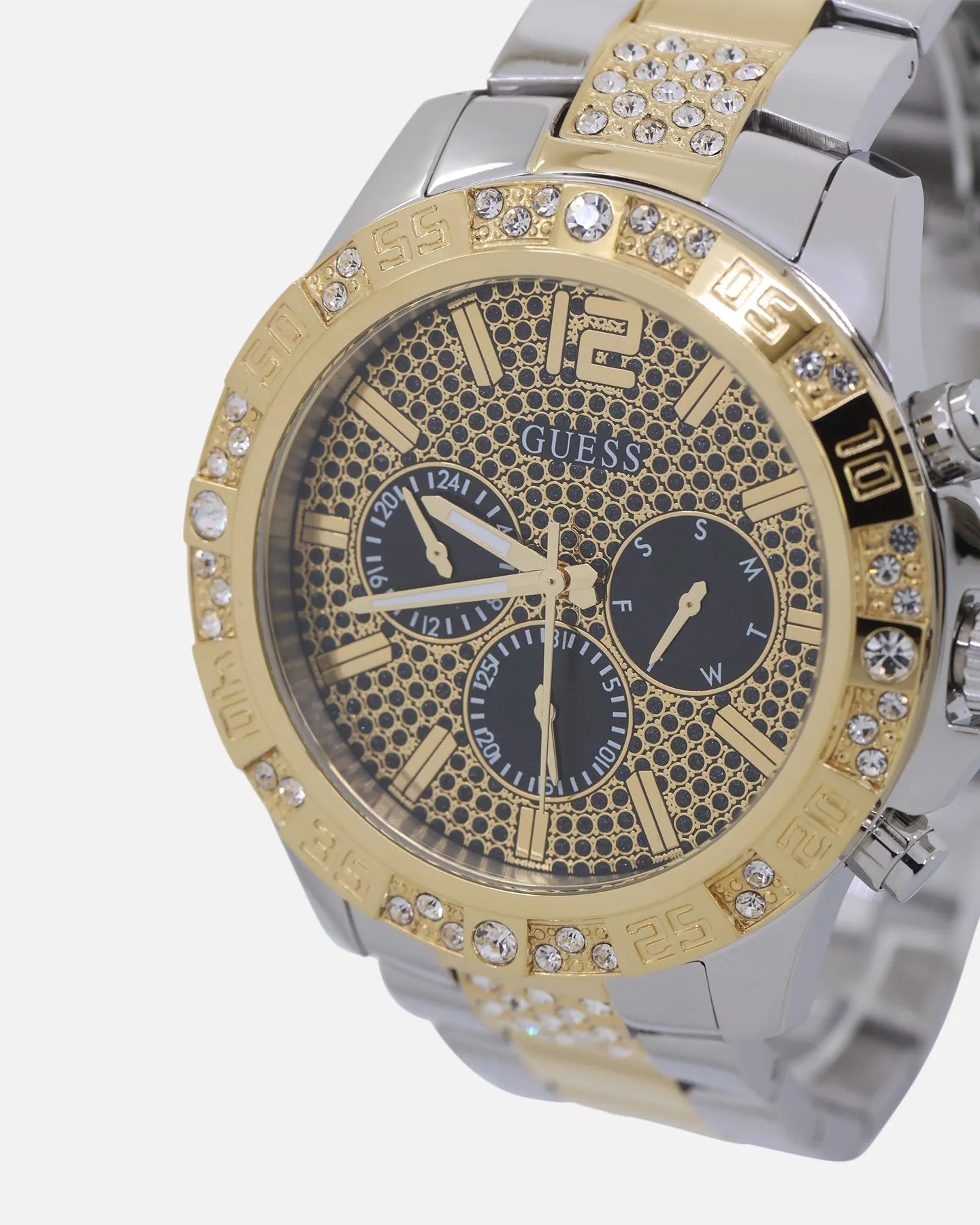 Guess Mainline Women's Majesty Crystal '40th Anniversary' Watch Gold