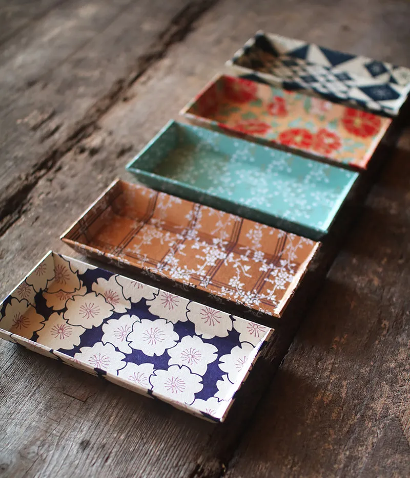 HAIBARA Chiyogami Paper Tray {Peony}
