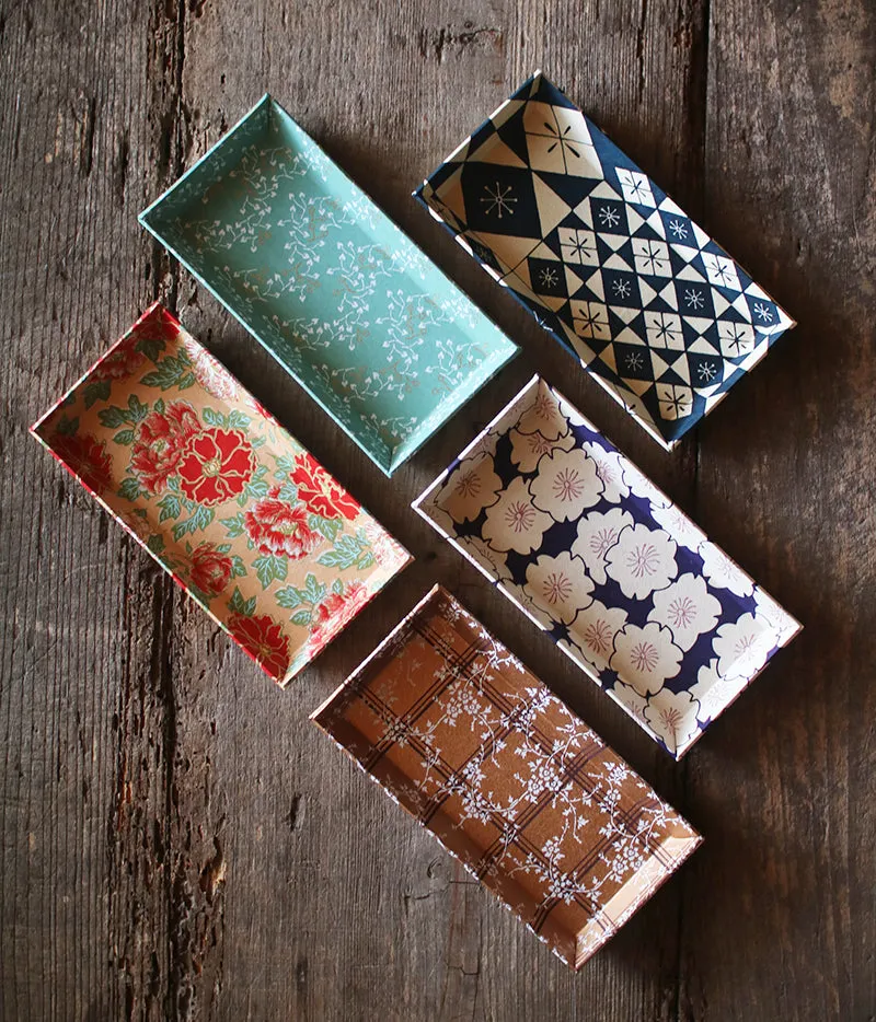 HAIBARA Chiyogami Paper Tray {Peony}