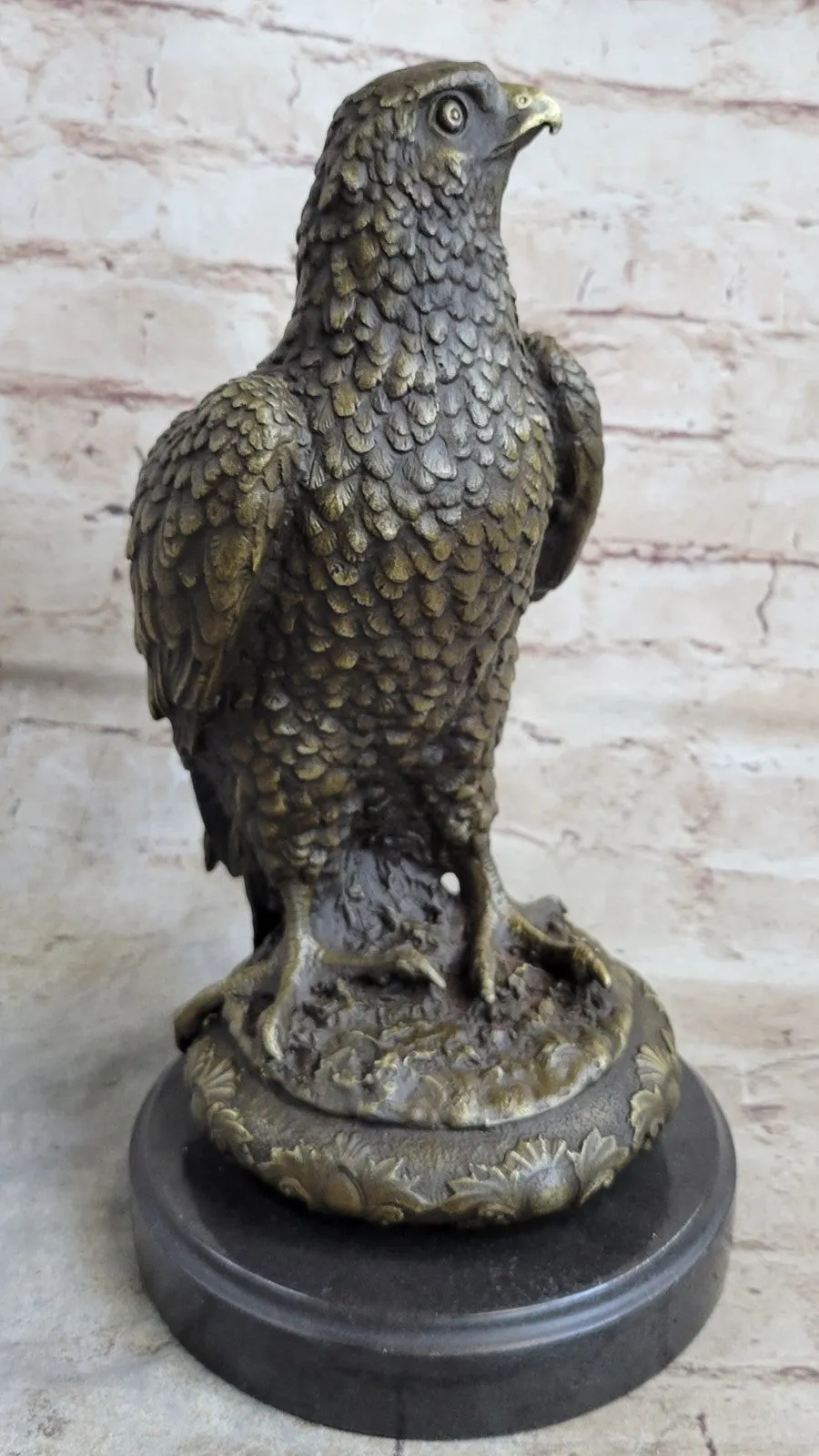 Handcrafted bronze sculpture SALE Pa Bald American Marble Classical Elegant 12"