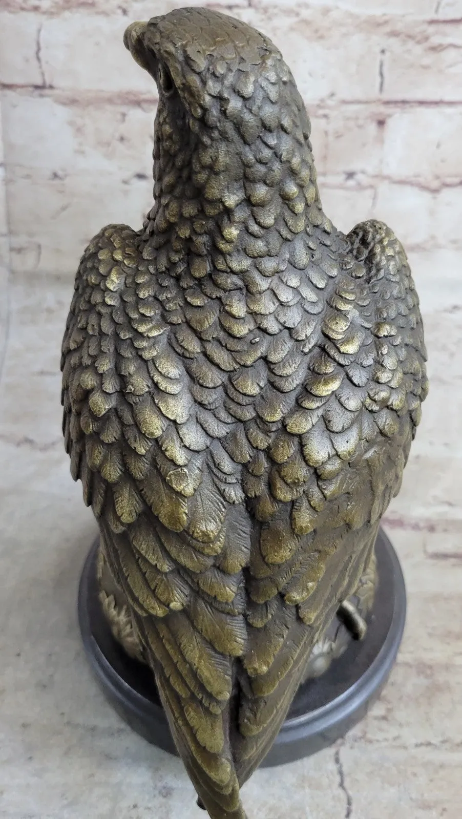 Handcrafted bronze sculpture SALE Pa Bald American Marble Classical Elegant 12"